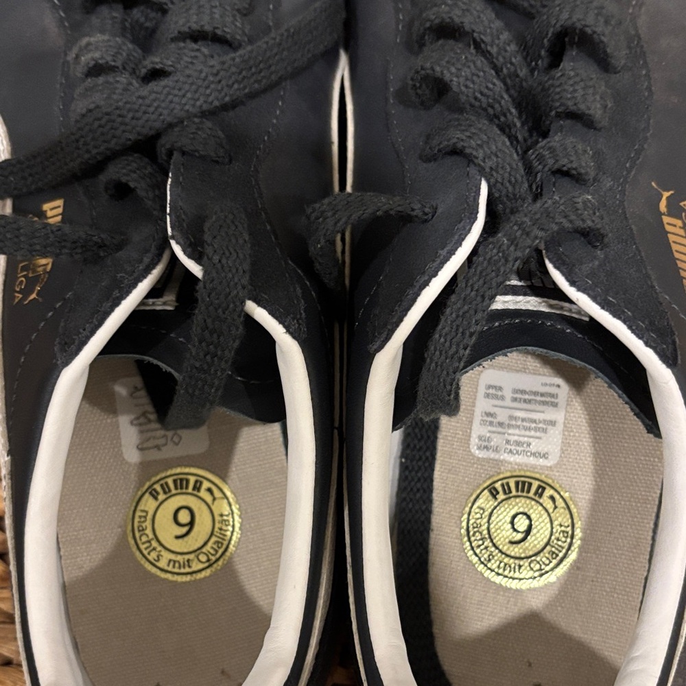 Puma Super Liga Black White Gum Low-Top Sneakers - Picture 6 of 7